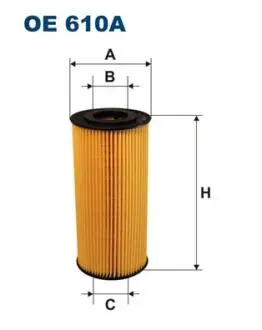 OE610A Фільтр масла FILTRON підбір по vin на Brocar