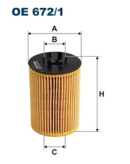 OE6721 Масляный фильтр FILTRON подбор по vin на Brocar