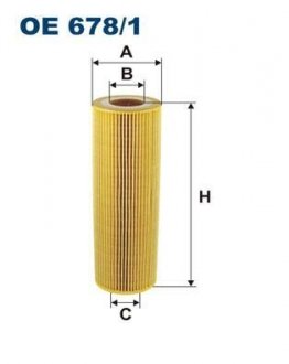 OE6781 Фильтр масляный FILTRON подбор по vin на Brocar