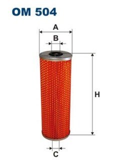 OM504 Фільтр масла FILTRON підбір по vin на Brocar