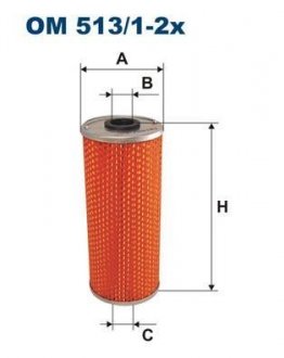 OM51312X Масляный фильтр FILTRON подбор по vin на Brocar