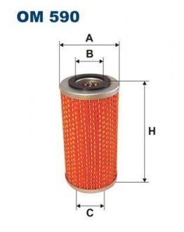 OM590 Фільтр масла FILTRON підбір по vin на Brocar