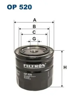 OP520 Масляный фильтр FILTRON подбор по vin на Brocar