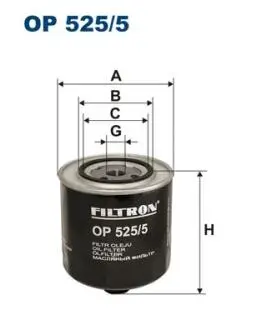 OP5255 Масляный фильтр FILTRON подбор по vin на Brocar