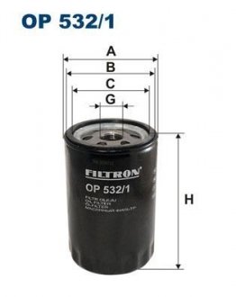 OP5321 Фільтр масла FILTRON підбір по vin на Brocar