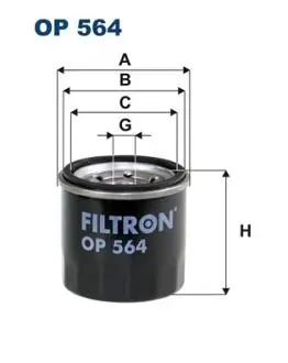 OP564 Фільтр масла FILTRON підбір по vin на Brocar