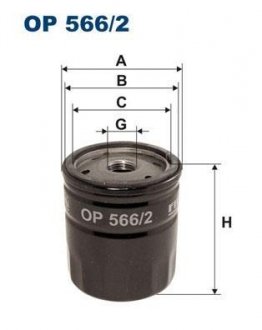 OP5662 Масляный фильтр FILTRON підбір по vin на Brocar