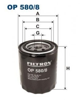 OP5808 Масляный фильтр FILTRON підбір по vin на Brocar