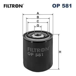 OP581 Фільтр масла FILTRON підбір по vin на Brocar