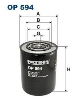 OP594 Масляный фильтр FILTRON подбор по vin на Brocar