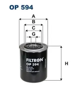 OP594 Фільтр масла FILTRON підбір по vin на Brocar