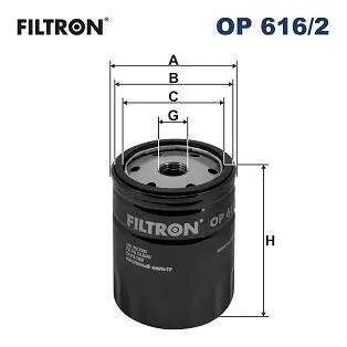 OP6162 Фільтр масляний FILTRON підбір по vin на Brocar