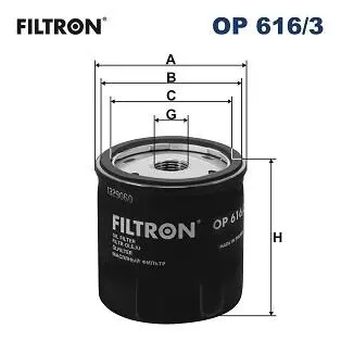 OP6163 Фільтр масла FILTRON підбір по vin на Brocar