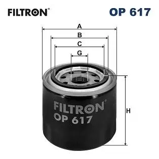 OP617 Фільтр масла FILTRON підбір по vin на Brocar