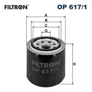 OP6171 Фільтр масла FILTRON підбір по vin на Brocar