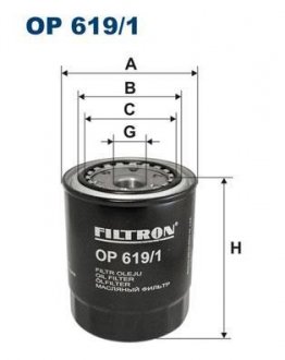 OP6191 Масляный фильтр FILTRON подбор по vin на Brocar