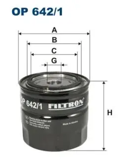 OP6421 Масляный фильтр FILTRON подбор по vin на Brocar