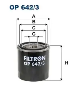 OP6423 Фільтр масла FILTRON підбір по vin на Brocar