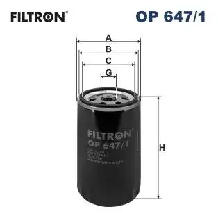 OP6471 Фільтр масла FILTRON підбір по vin на Brocar