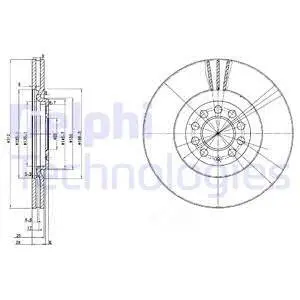 BG3528 Тормозной диск DELPHI подбор по vin на Brocar
