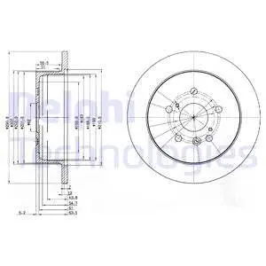BG3779 Тормозной диск DELPHI підбір по vin на Brocar