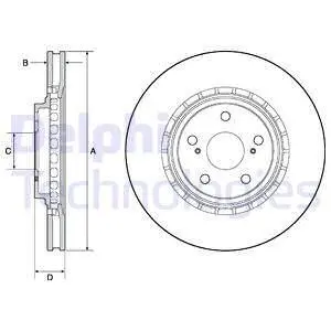 BG4691C Гальмівний диск DELPHI підбір по vin на Brocar