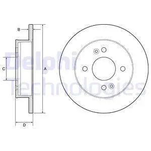 BG4917C Гальмівний диск DELPHI підбір по vin на Brocar