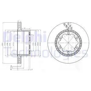 BG9015 Гальмівний диск DELPHI підбір по vin на Brocar