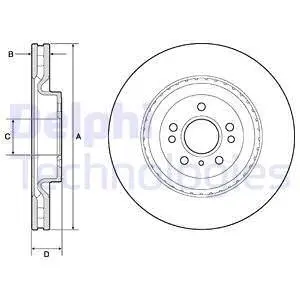 BG9175C Гальмівний диск DELPHI підбір по vin на Brocar