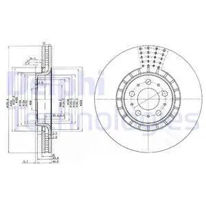BG9783C Тормозной диск DELPHI подбор по vin на Brocar