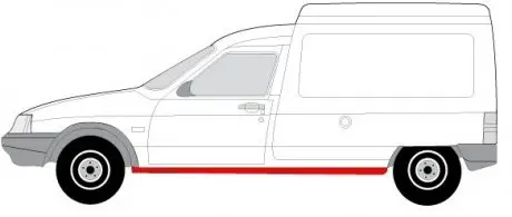 6015000516015P Накладка порога BLIC підбір по vin на Brocar