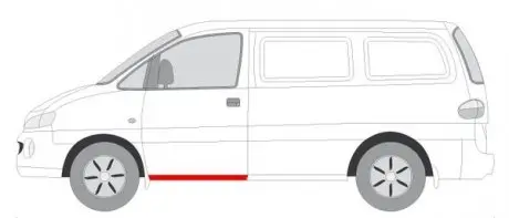 6505063191015P Накладка порога BLIC подбор по vin на Brocar