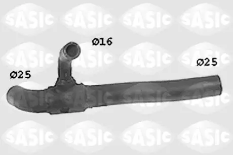 SWH6793 Шланг гумовий системи охолодження SASIC підбір по vin на Brocar