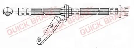 59901 Тормозной шланг QUICK BRAKE підбір по vin на Brocar