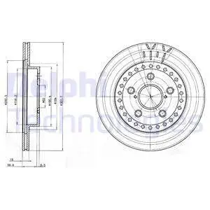 BG3536 Диск гальмівний DELPHI підбір по vin на Brocar
