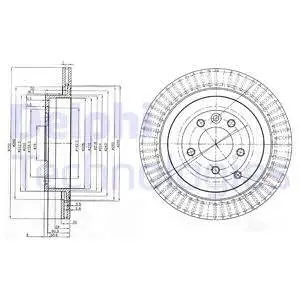 BG3925C Гальмівний диск DELPHI підбір по vin на Brocar