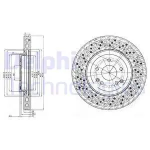BG3985C Диск гальмівний DELPHI підбір по vin на Brocar