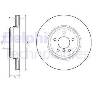 BG4753C Тормозной диск DELPHI подбор по vin на Brocar