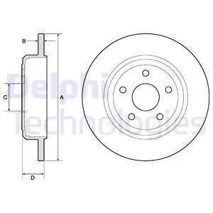 BG4772C Гальмівний диск DELPHI підбір по vin на Brocar