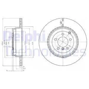 BG9080C Гальмівний диск DELPHI підбір по vin на Brocar