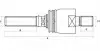 STR11A109 Шарнір рульової тяги (235мм 80мм M28ммx1,5мм 35мм M24x1,5мм) CATERPILLAR JOHN DEERE 6800, 6810, 6900, 6910, 6920 S-TR підбір по vin на Brocar