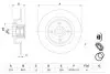 0986479277 Диск тормозной (задний) Renault Scenic II 03- (274x11) (+ABS) (с подшипником) BOSCH підбір по vin на Brocar