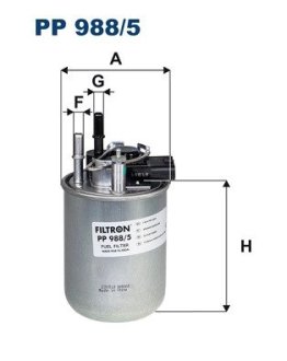 PP9885 Топливный фильтр FILTRON подбор по vin на Brocar