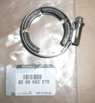 8200692278 Хомут випускної системи RENAULT підбір по vin на Brocar
