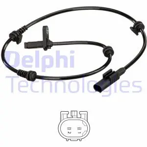 SS20552 Датчик ABS передн.W211 4-matic 03- DELPHI підбір по vin на Brocar