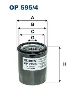 OP5954 Фільтр масла FILTRON підбір по vin на Brocar