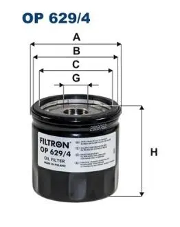 OP6294 Фильтр масляный FILTRON подбор по vin на Brocar