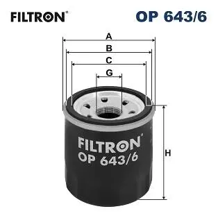 OP6436 Фільтр масла FILTRON підбір по vin на Brocar