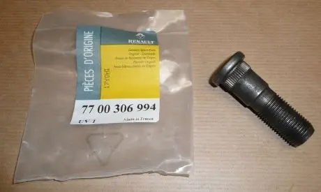 7700306994 Болт крепления колеса R MASTER 98-01 зад. RENAULT підбір по vin на Brocar