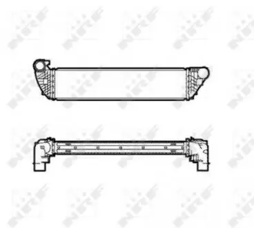 30859 Радіатор інтеркулера Renault Espace 2.0/2.2dCi 06-/Laguna 1.9-2.2dCi 01-07 NRF підбір по vin на Brocar